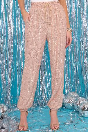 Call Me What You Want Hunter Green Sequin Pants