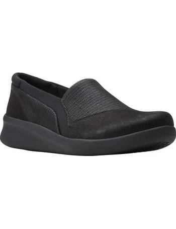 Clarks Women's Tequini Slip-On Leather Loafer Comfort Walking Shoes Casual 