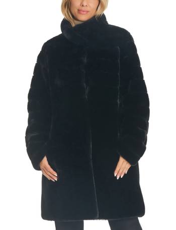 Jones new york 2024 faux fur walker coat