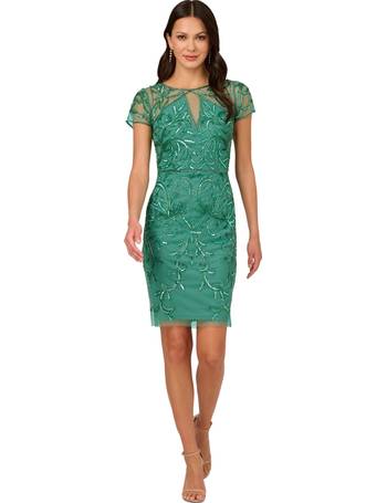 Adrianna Papell Women's Beaded Sleeveless Midi Dress - Macy's