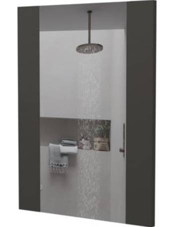 32 x 24 inch Shatterproof Wall Mirror with 3-Color Lights and Anti-Fog Function