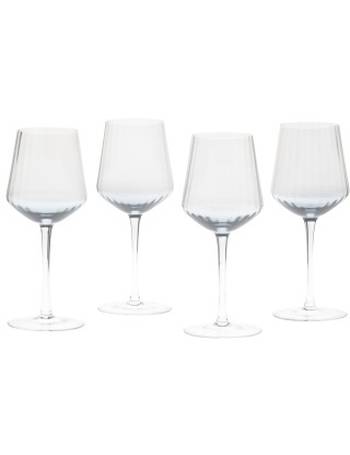 Mikasa Gianna Ombre Sage Set of 4 Stemless Wine Glasses 