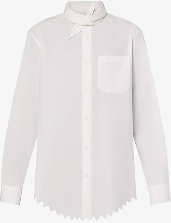 Men's Louis Vuitton x Nigo Crossover LV2 SS22 Knit Collar Logo Alphabet Short Sleeve White 1A9GMM US S