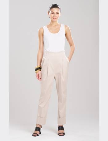 Cotton Sateen Tapered Pants