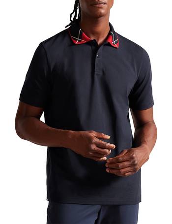 Mode Shirts Polo shirts Ted baker Polo shirt wit-zalm casual uitstraling 