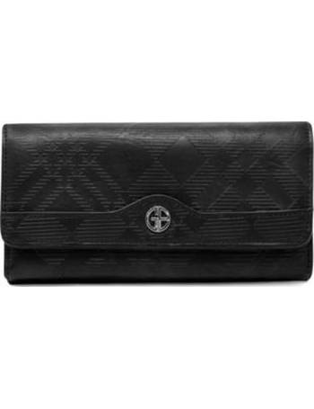 Giani Bernini Wallet Leather Pebble Black