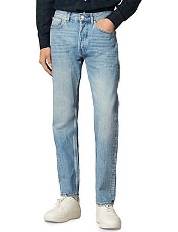 Sandro Men's Faded Relaxed Fit Jeans