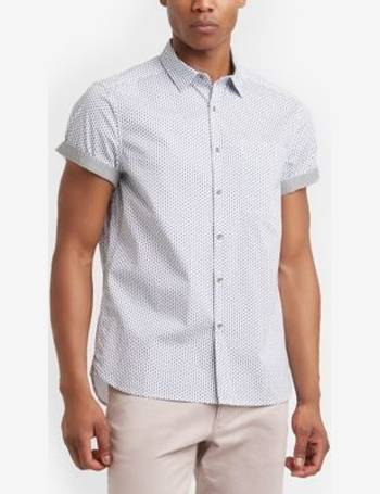 Kenneth Cole REACTION Mens Short Sleeve Colored Mini Triangle