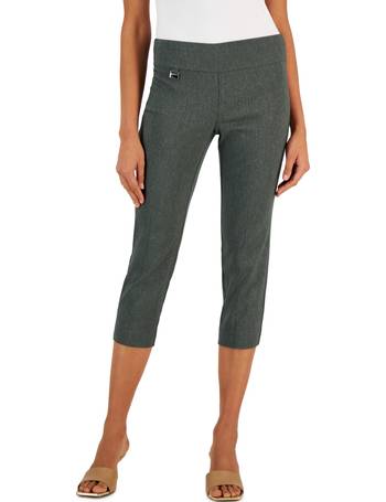 Alfani Plus & Petite Plus Size Tummy-control Pull-on Skinny Pants, Created  For Macy's In Modern Navy