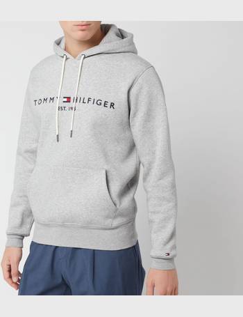 tommy hilfiger men's plains drawstring hoodie