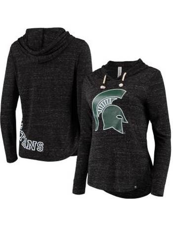 Miami Hurricanes Colosseum Women's Core Cora Campus Hoodie Long Sleeve T- Shirt - Heathered Gray