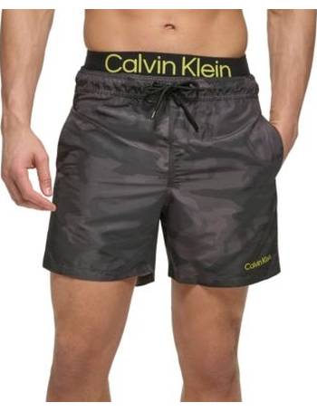 Calvin Klein Mens Logo 5 7 Volley Swim Trunks Created For Macys