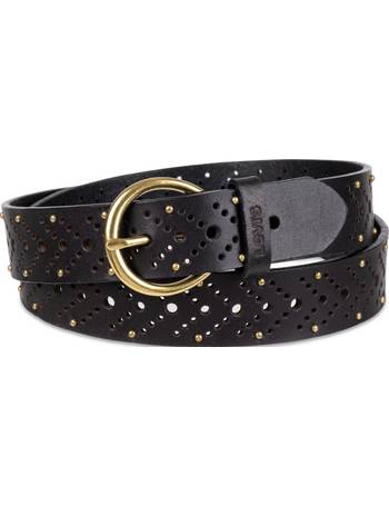 Levi's Women's Circular Center Bar Buckle Leather Belt - Macy's