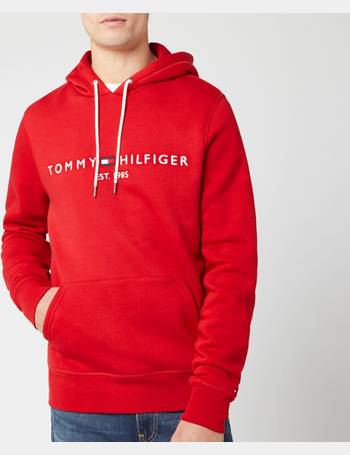 tommy hilfiger men's plains drawstring hoodie