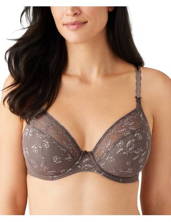 Wacoal Feather Full Figure Sheer-Embroidery Underwire Bra 85121