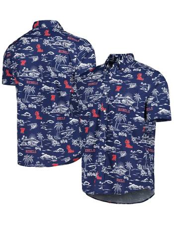 Men's Toronto Blue Jays Reyn Spooner Royal Aloha Button-Down Shirt