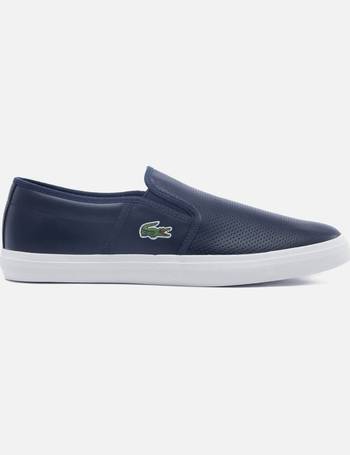 lacoste slip on leather