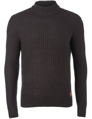 Mens Turtle Neck Pullover Casual Sweater Jumper By Threadbare 