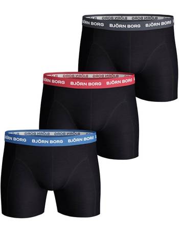 Bjorn Borg Mens Solids 2 Pack BCI Cotton Mid Rise Boxers 26% OFF RRP