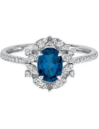 helzberg diamonds blue sapphire ring