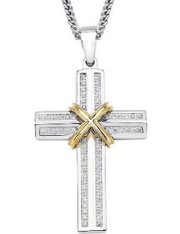 helzberg diamonds cross necklace