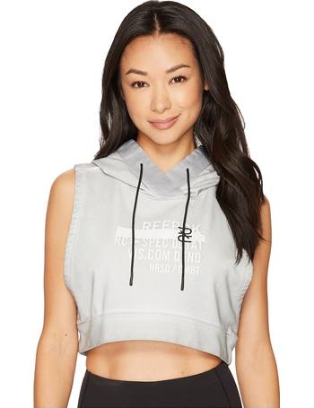 reebok crop top hoodie