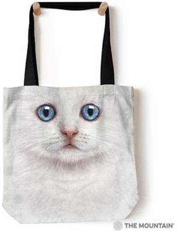 Reusable Eco Shopping Bag The Mountain The Witching Hour Cat Tote Bag 18" x 18" 