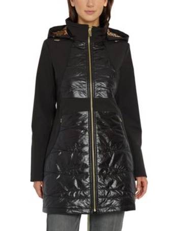 Calvin Klein Mixed-Media Quilted Jacket - Macy's