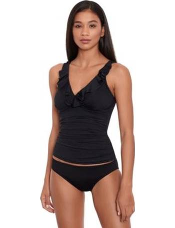 Lauren Ralph Lauren Beach Club Solid Molded Cup Halter Tankini Top - Macy's