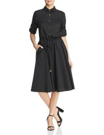 donna karan double breasted shirt dress