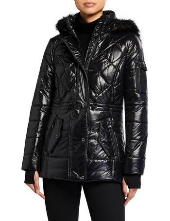 michael michael kors quilted satin puffer