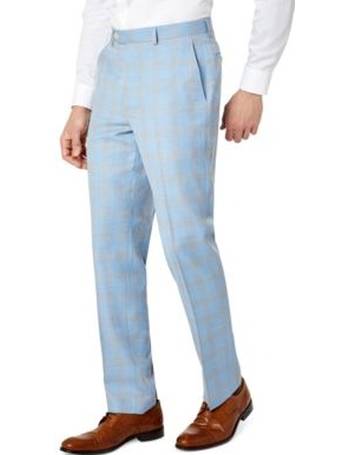 Sean John Men's Classic-Fit Light Blue Pinstripe Suit Pants - Macy's