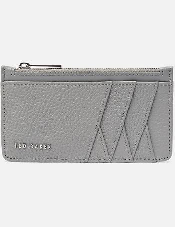 Ted Baker Gerii Diagonal Zipped Card Holder in Black