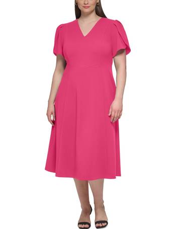 Shop Women's Calvin Klein V-Neck Dresses up to 85% Off