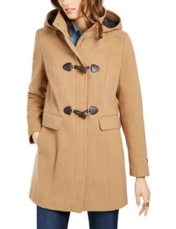 tommy hilfiger women's hooded toggle coat