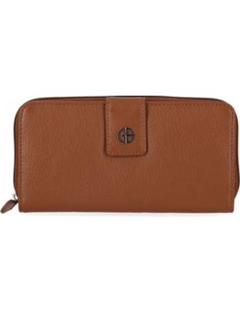 Giani Bernini Softy Leather Trifold Wallet Borwn