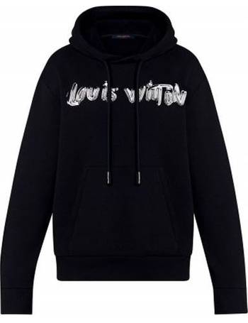 Louis Vuitton Mens Hoodies 2023-24FW, Black, XL (Stock Check Required)
