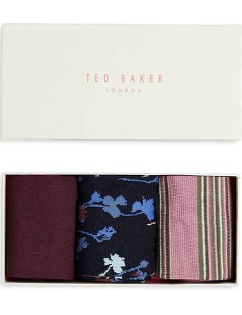 Ted Baker London Aeroplane-Pattern Crew Dress Socks