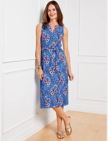 Talbots Effortless Jersey Shift Dress - Majestic Tiles