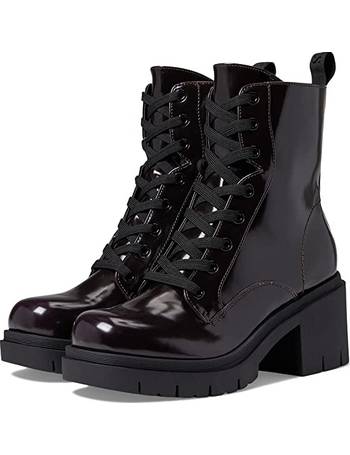 guess women's haler lace up combat booties