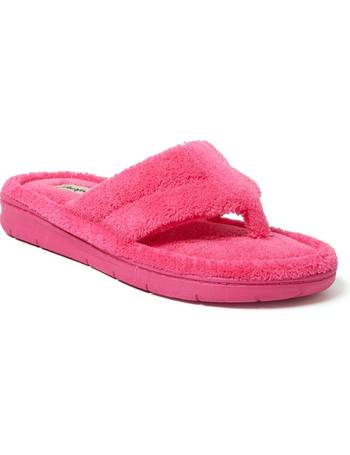 Women's Fuzzy Plush Thong Slippers