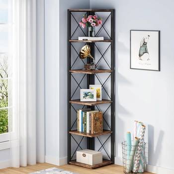 Tribesigns 6-Tier Open Bookcase, 72-Inch Large Tall Bookshelf with Storage Shelves (White)