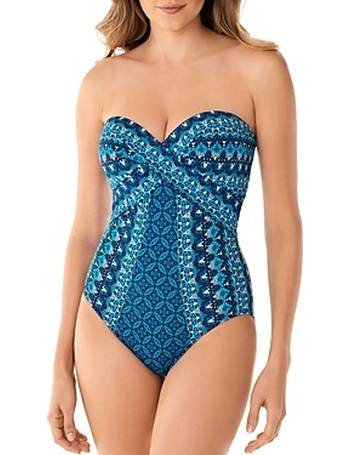 Miraclesuit Womens Swimwear Guilted as Charged Temptress Tummy Control Soft Cup One Piece Swimsuit