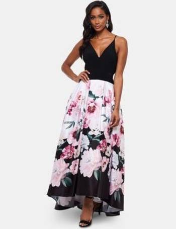 xscape floral skirt gown