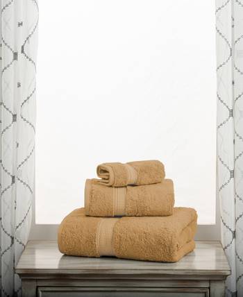 Superior Soho Ribbed Textured Cotton Ultra-Absorbent Bath Towel Set