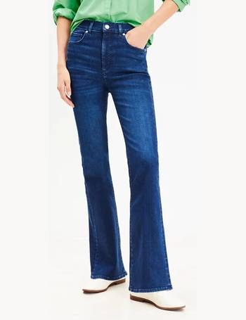 Rhinestone High Rise Straight Jeans in Vintage Distressed Wash