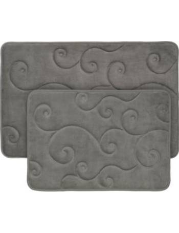 Baldwin Home 2 Piece Memory Foam Bath Mat Set