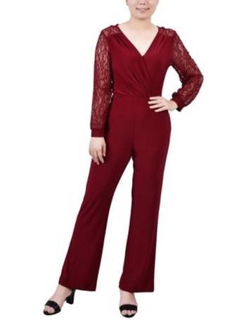 ny collection belted jumpsuit