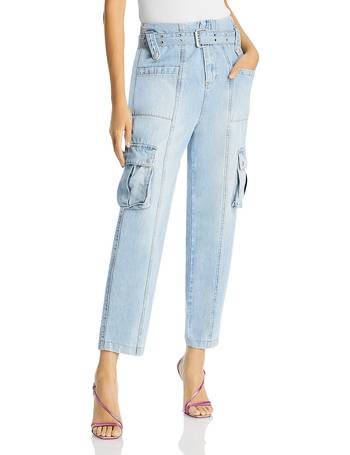 BLANKNYC Frayed Hem High Rise Wide Leg Jeans in No One Better