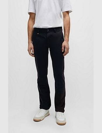 BOSS - Relaxed-fit gender-neutral trousers in cotton twill